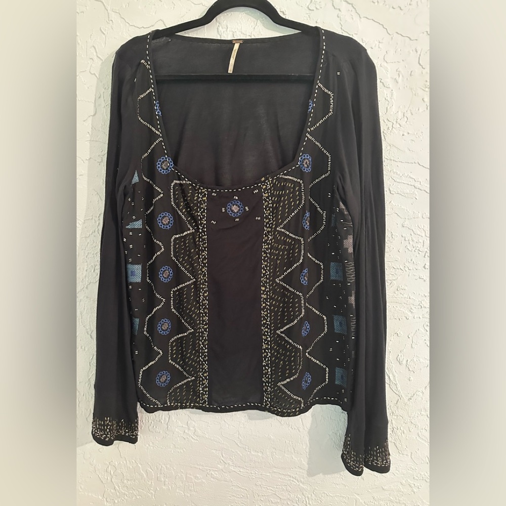 Free People Beaded blouses. Size Large